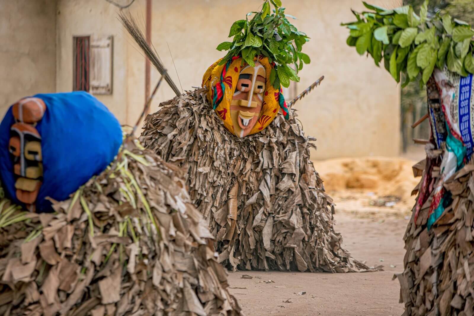Máscaras tradicionais dos Bacamas